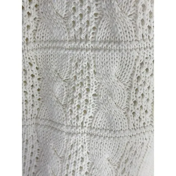 Madewell Open Cable Stitch Cardigan Sweater XS NWT Cottage Core Grandma Core - Picture 5 of 12